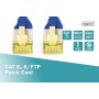 Digitus | CAT 6a | Patch cable | Shielded foiled twisted pair (SFTP) | Male | RJ-45 | Male | RJ-45 | Blue | 0.5 m - 3